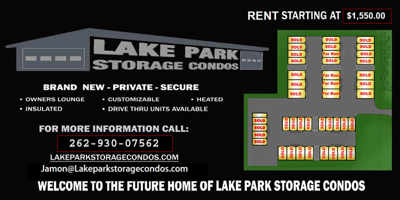 Site Layout for Lake Park Storage Condos